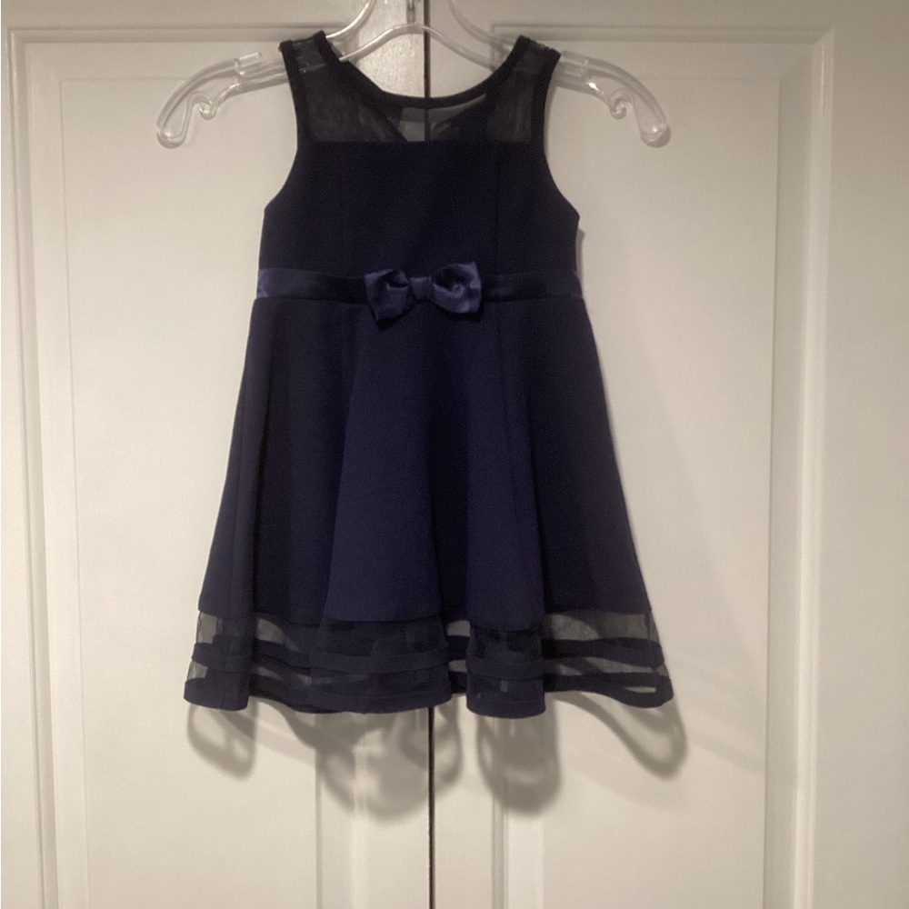 Calvin Klein Navy Girl Dress with Bow size 3T